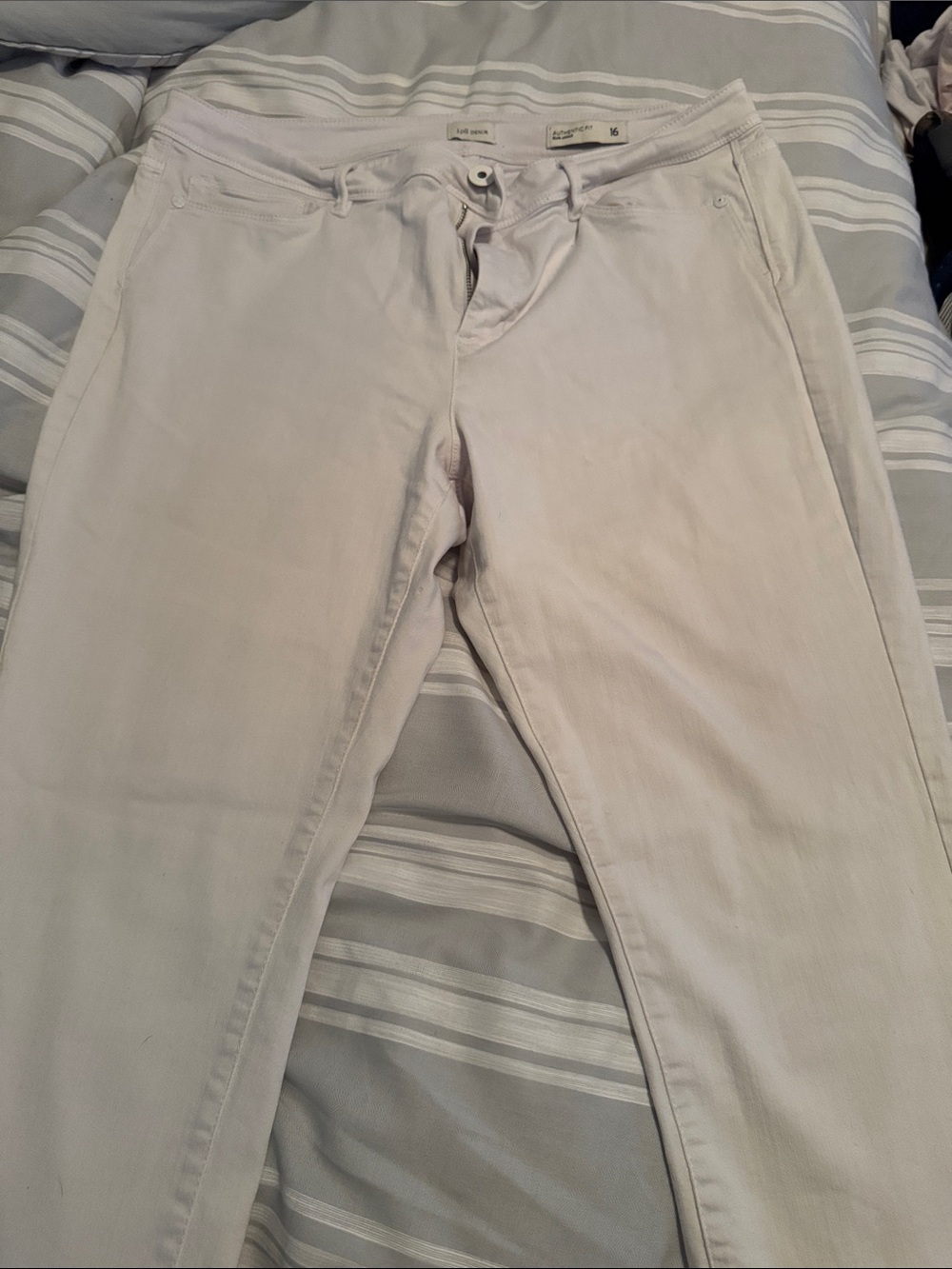 J. Jill Denim Slim Ankle Pants in Pale Pink